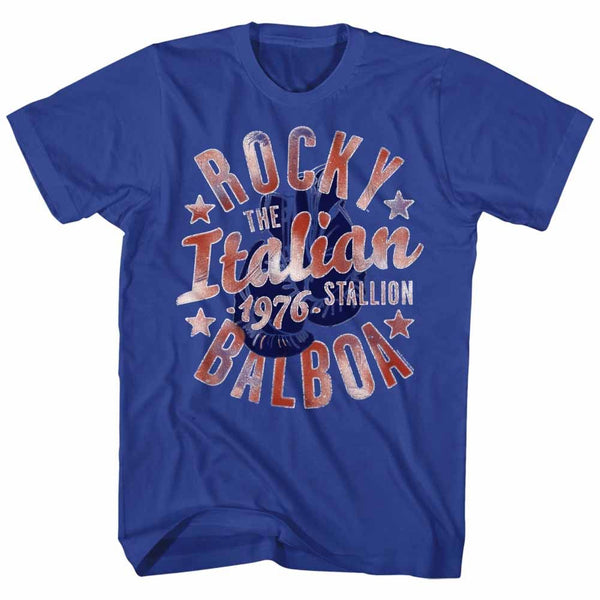 Rocky-Italian Stallion-Royal Adult S/S Tshirt - Coastline Mall