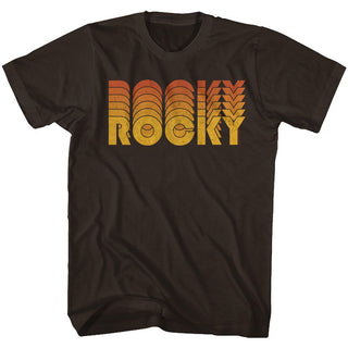 Rocky-Retro Rocky-Dark Chocolate Adult S/S Tshirt - Coastline Mall