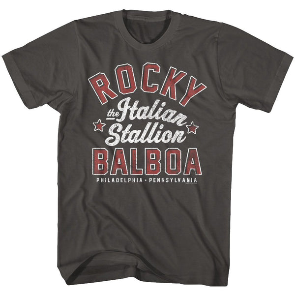 Rocky-The Italian Stallion-Smoke Adult S/S Tshirt - Coastline Mall