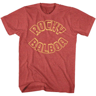 Rocky-R Balboa-Red Heather Adult S/S Tshirt - Coastline Mall