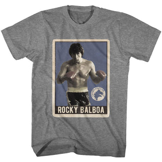 Rocky-Rocky Trading Card-Graphite Heather Adult S/S Tshirt - Coastline Mall