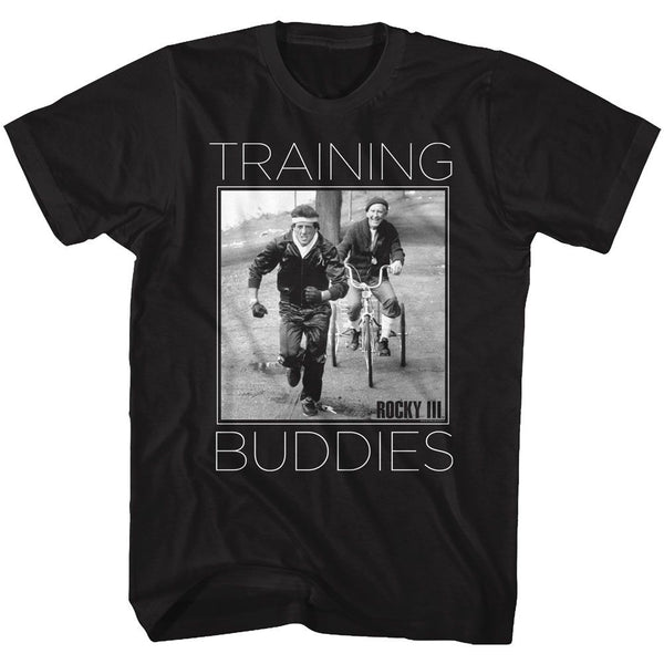 Rocky-Training Buddies-Black Adult S/S Tshirt - Coastline Mall