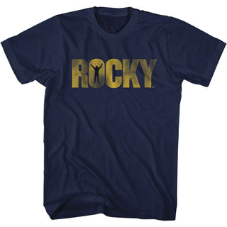 Rocky-Rocky Logo-Navy Adult S/S Tshirt - Coastline Mall