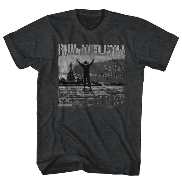 Rocky-Philadelphia-Black Heather Adult S/S Tshirt - Coastline Mall