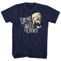 Redd Foxx-Junk Church-Navy Adult S/S Tshirt - Coastline Mall