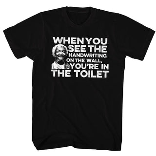 Redd Foxx-Toilet-Black Adult S/S Tshirt - Coastline Mall