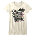 Saved By The Bell-Aztec Tigers-Vintage White Ladies S/S Tshirt - Coastline Mall