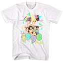 Saved By The Bell-Pastel-White Adult S/S Tshirt - Coastline Mall