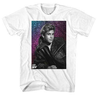 Saved By The Bell-Heart Throb-White Adult S/S Tshirt - Coastline Mall