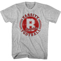 Saved By The Bell-Varsity Football-Gray Heather Adult S/S Tshirt - Coastline Mall
