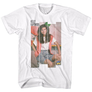 Saved By The Bell-The Kapowski-White Adult S/S Tshirt - Coastline Mall