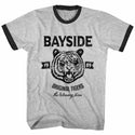 Saved By The Bell-Original Tigers-Sport Gray/Black Adult S/S Ringer Tshirt - Coastline Mall