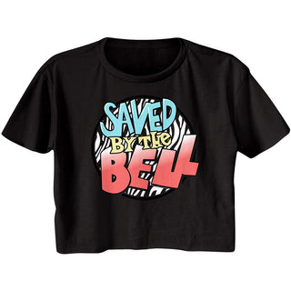 Saved By The Bell-I Want My Sbb-Black Ladies S/S Festival Cali Crop - Coastline Mall