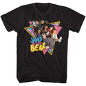 Saved By The Bell-Group Triangles-Black Adult S/S Tshirt - Coastline Mall