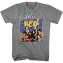 Saved By The Bell-Group W/ Belding-Graphite Heather Adult S/S Tshirt - Coastline Mall