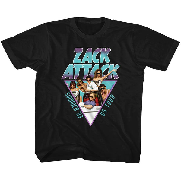 Saved By The Bell - Summer Tour '93 | Black S/S Toddler-Youth T-Shirt - Coastline Mall