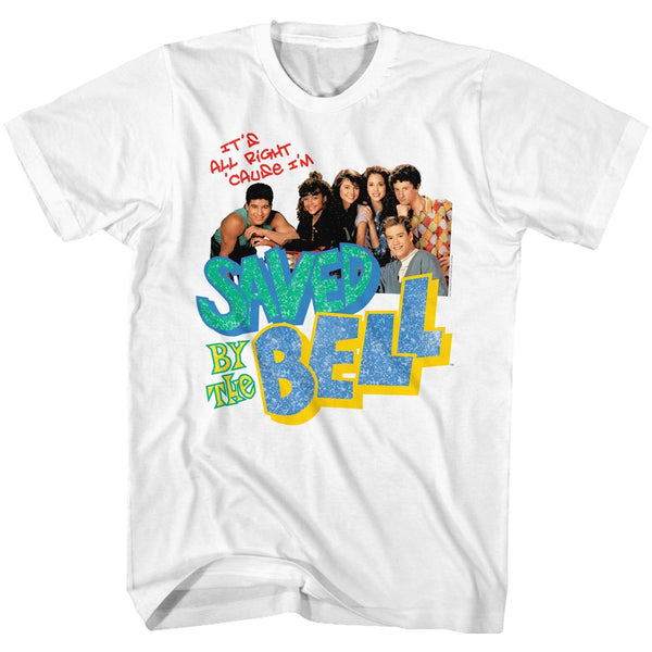 Saved By The Bell-Tacky Collage-White Adult S/S Tshirt - Coastline Mall