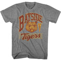 Saved By The Bell-Bayside Tigers-Graphite Heather Adult S/S Tshirt - Coastline Mall