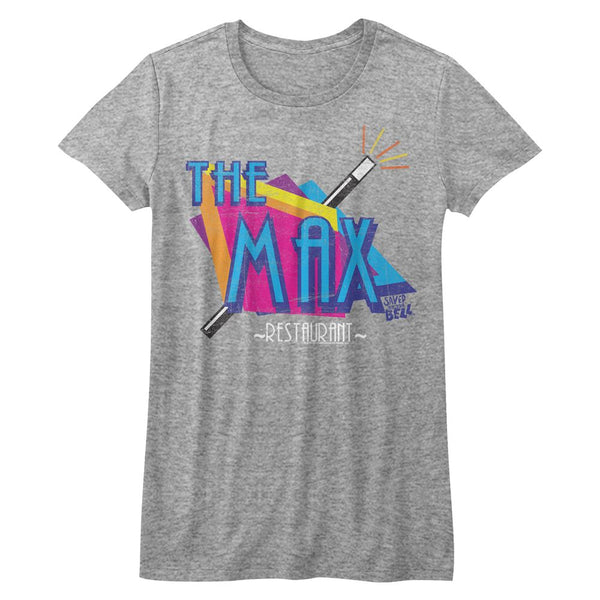 Saved By The Bell-The Max-Athletic Heather Ladies S/S Tshirt - Coastline Mall