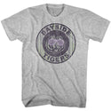 Saved By The Bell-Pinstripe Bayside-Gray Heather Adult S/S Tshirt - Coastline Mall