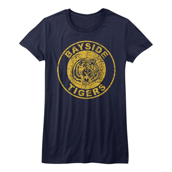 Saved By The Bell-Bayside Tigers-Navy Ladies S/S Tshirt - Coastline Mall