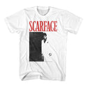 Scarface-Black And Red-White Adult S/S Tshirt - Coastline Mall