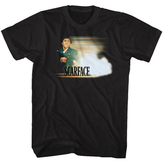 Scarface-Glowy Dude-Black Adult S/S Tshirt - Coastline Mall