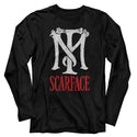 Scarface-TM Scarface-Black Adult L/S Tshirt - Coastline Mall