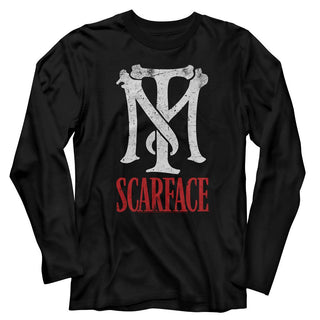 Scarface-TM Scarface-Black Adult L/S Tshirt - Coastline Mall