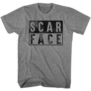 Scarface-Boxed-Graphite Heather Adult S/S Tshirt - Coastline Mall