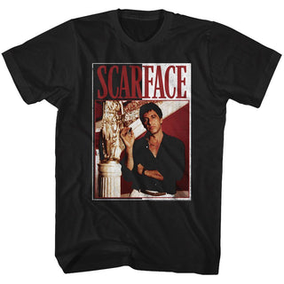 Scarface-Scarface-Black Adult S/S Tshirt - Coastline Mall