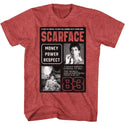 Scarface-Another Name-Red Heather Adult S/S Tshirt - Coastline Mall
