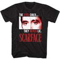 Scarface-The Eyes Never Lie-Black Adult S/S Tshirt - Coastline Mall