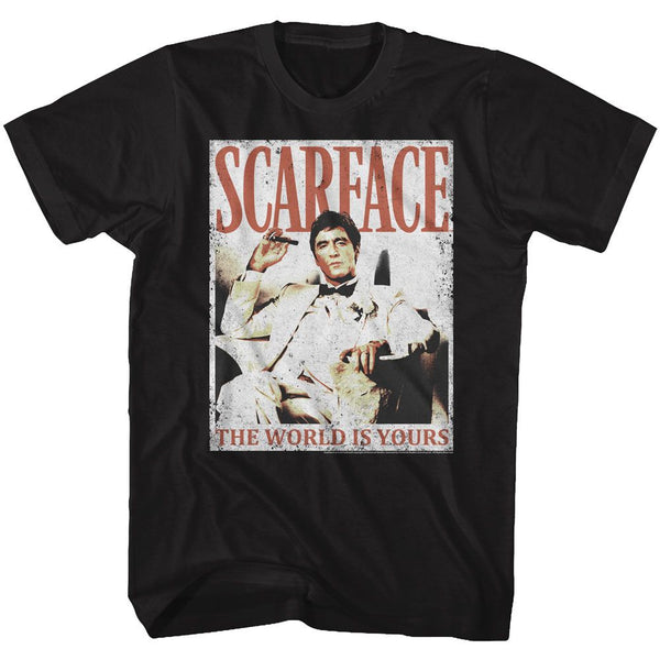 Scarface-More Da World-Black Adult S/S Tshirt - Coastline Mall