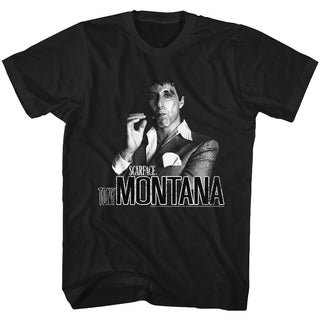 Scarface-Tony-Black Adult S/S Tshirt - Coastline Mall