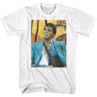 Scarface-Cig-White Adult S/S Tshirt - Coastline Mall