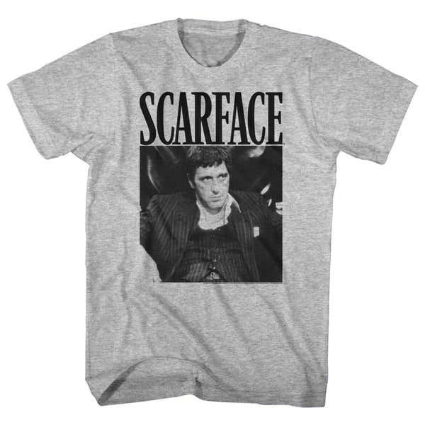 Scarface-Gangsta-Gray Heather Adult S/S Tshirt - Coastline Mall