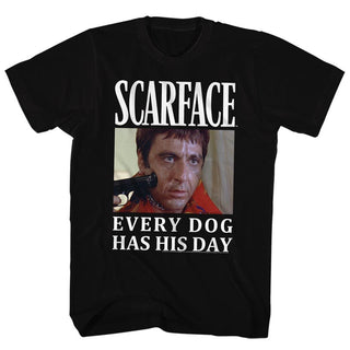 Scarface-Doge-Black Adult S/S Tshirt - Coastline Mall