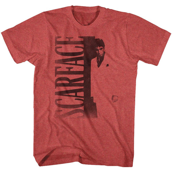 Scarface-Scarface-Red Heather Adult S/S Tshirt - Coastline Mall