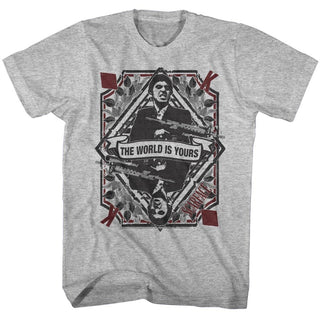 Scarface-King Of Diamonds-Gray Heather Adult S/S Tshirt - Coastline Mall