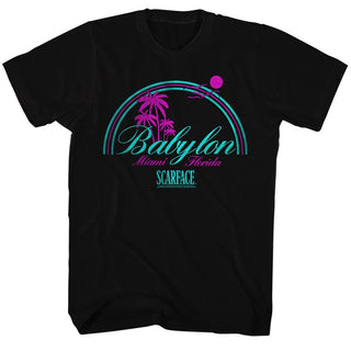 Scarface-Babylon-Black Adult S/S Tshirt - Coastline Mall