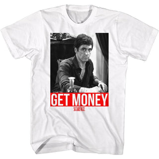 Scarface-Get It-White Adult S/S Tshirt - Coastline Mall