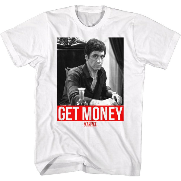 Scarface-Get It-White Adult S/S Tshirt - Coastline Mall