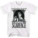 Scarface-Dollarface-White Adult S/S Tshirt - Coastline Mall
