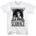 Scarface-Dollarface-White Adult S/S Tshirt - Coastline Mall