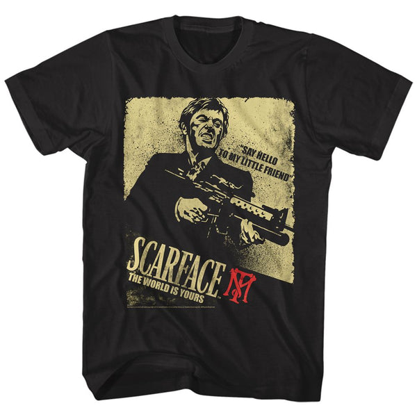 Scarface-Scarface Action-Black Adult S/S Tshirt - Coastline Mall