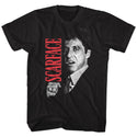 Scarface-Tony Close-Up-Black Adult S/S Tshirt - Coastline Mall