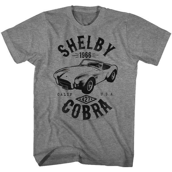Carroll Shelby-Shelbycobra-Graphite Heather Adult S/S Tshirt - Coastline Mall