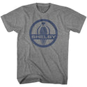 Carroll Shelby-Cobra Snake Logo-Graphite Heather Adult S/S Tshirt - Coastline Mall