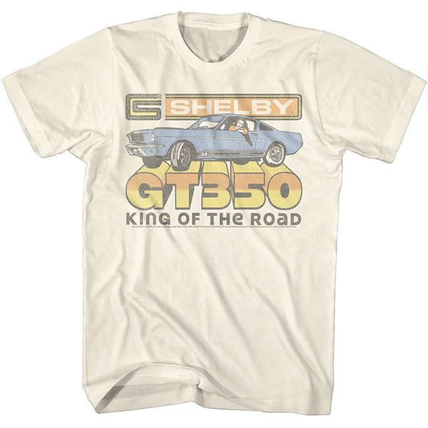 Carroll Shelby - Vintage 350 | Natural S/S Adult T-Shirt - Coastline Mall